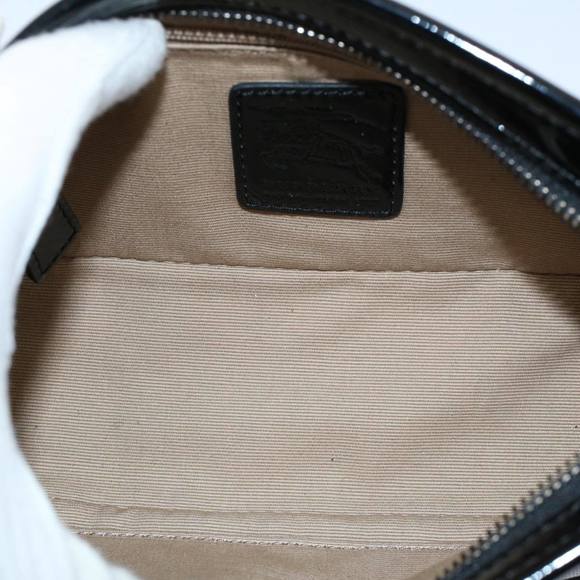 BURBERRY Nova Check Shoulder Bag PVC Leather Beige Auth 56686 - Picture 11 of 16